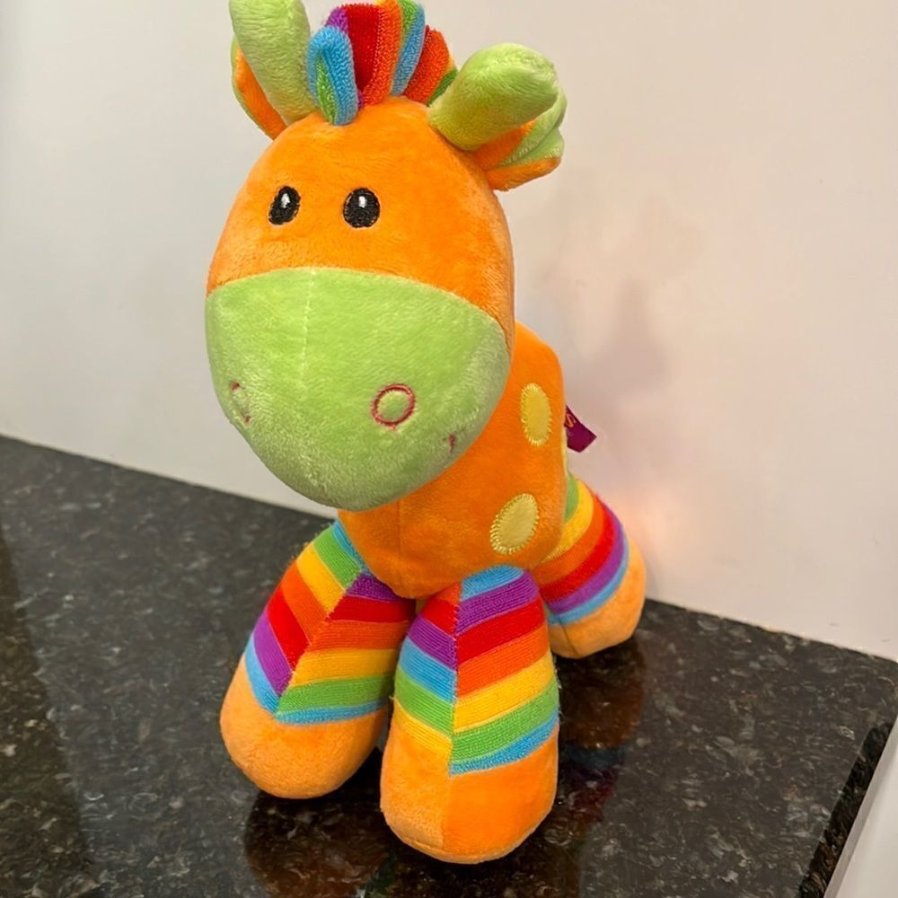 Paws Pony multi coloured Plush. Size 12” high